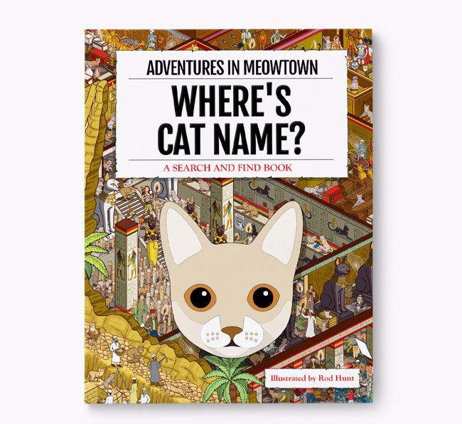 Personalized Where's {dogsName} Book: Adventures In Meowtown